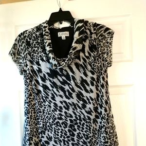 Dress 🦓K Studio Collection Black/White Animal Zebra Print Design Fit With Flar